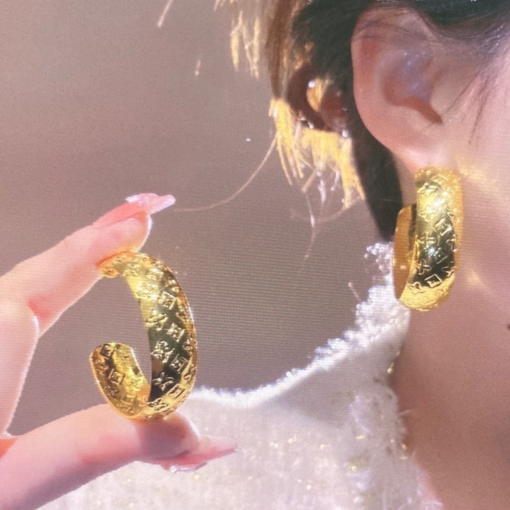 Elegant Gold Hoop Earrings with Earrings via the website and the link below for